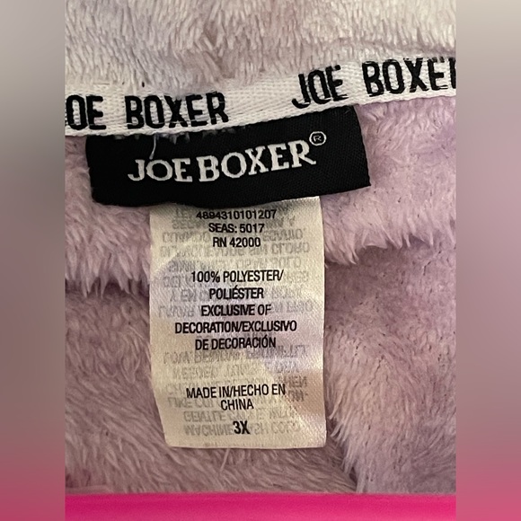 Joe boxer velvet lounger/dress hoodie vintage very soft/flaw very rare - Picture 6 of 6